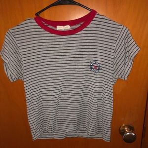 Pacsun Striped Crop Top